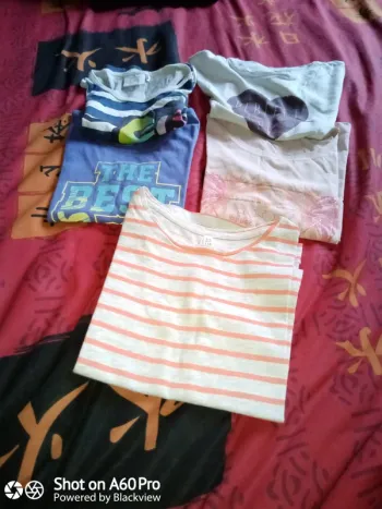 Lot de 6 tee shirt manche courte fille