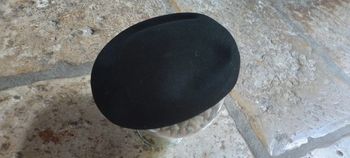 Petit Chapeau Béret Bonnet Noir 52cm
