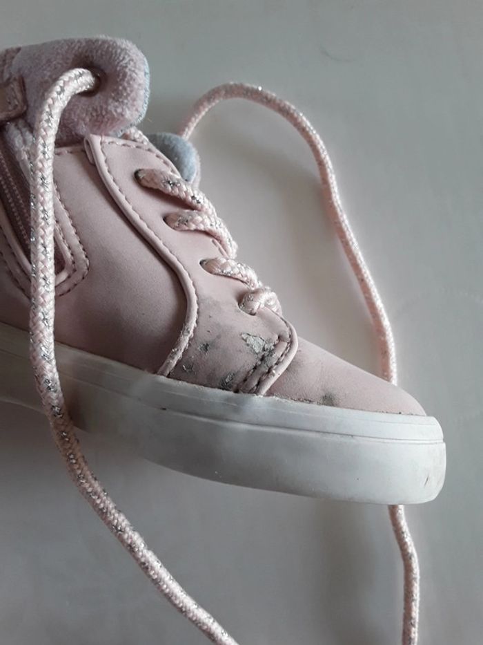 Chaussures / tennis bébé fille rose obaibi - pointure 21 - photo numéro 2