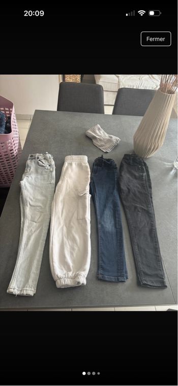 Lot de pantalon 7/8 ans 