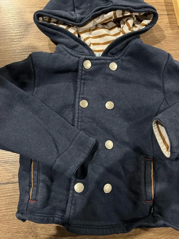 Manteau bleu marine - photo numéro 3