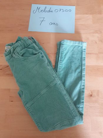 Pantalon vert 7 ans verbaudet
