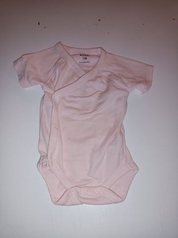 Body rose manche court