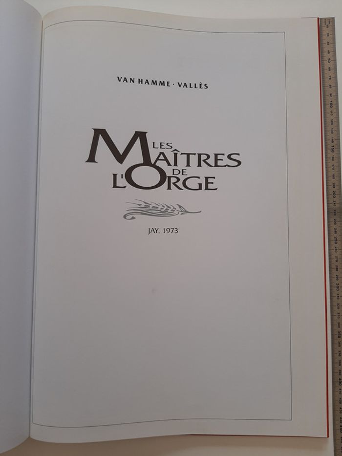 Tirage de tête complet Les Maîtres de l'Orge T6 "Jay, 1973" Van Hamme & Vallès - photo numéro 9