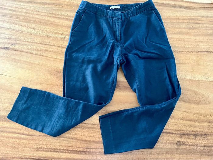 Pantalon corsaire  3/4 bleu marine