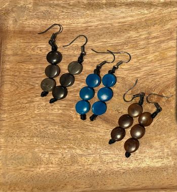Lot 3 paires boucles d’oreilles