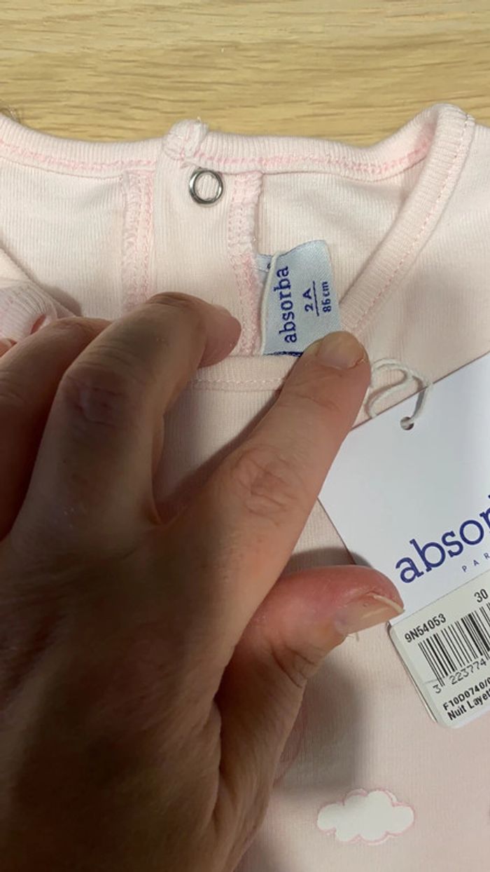 Pyjama neuf absorba fille 2 ans - photo numéro 4