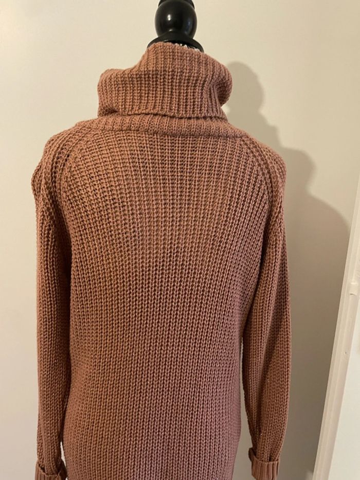 Robe pull grosse maille col roulé manches longues neuf taille 38 - photo numéro 5