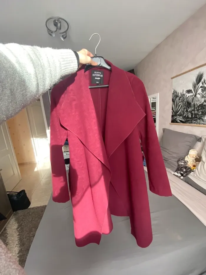 Manteau Par-dessus Pourpre Bordeaux Jennyfer