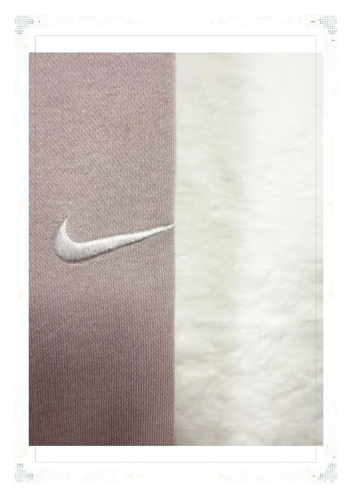 Nike pull crop top coupe large rose femme taille S coton - photo numéro 5