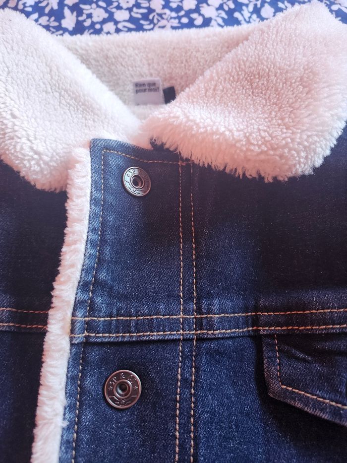 Veste en jean  fourrée - photo numéro 8