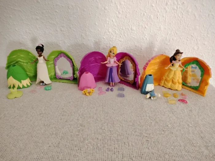 Lot disney polly pocket poupées secret style hasbro - photo numéro 3