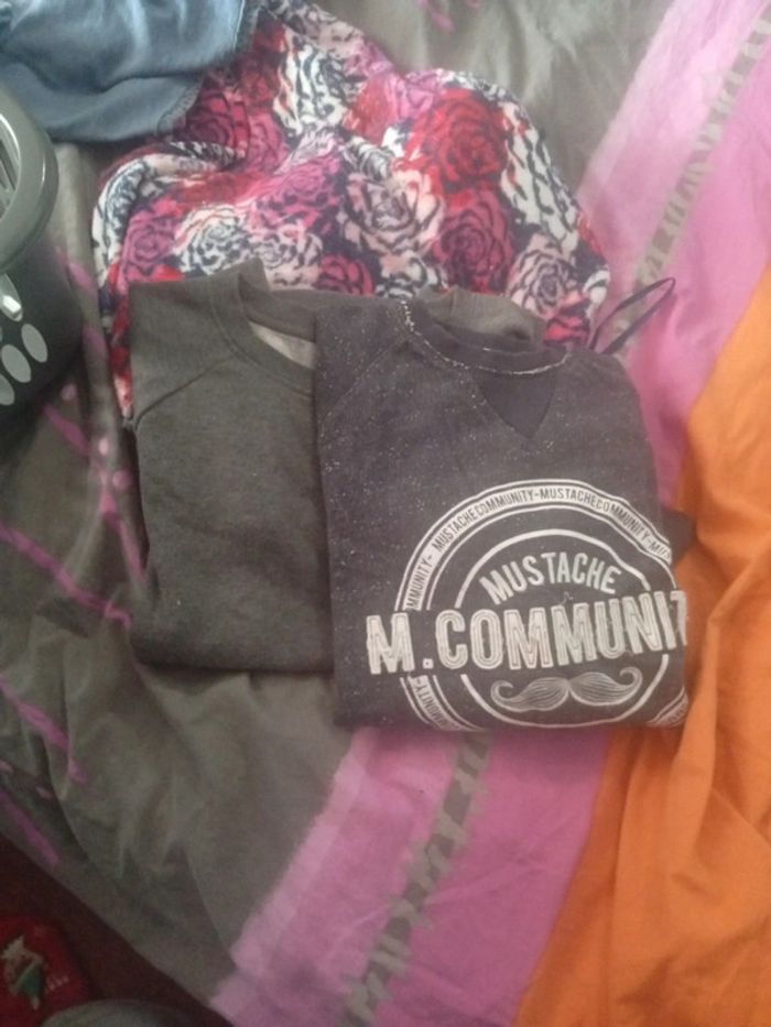 Lot de 2 sweat femme taille L