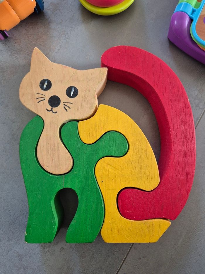 Puzzle Chat en bois - photo numéro 2