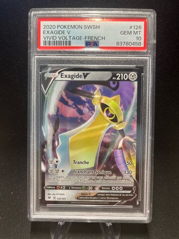 Carte Pokémon Exagide V 126/185 PSA 10