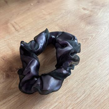 Chouchou violet et noir