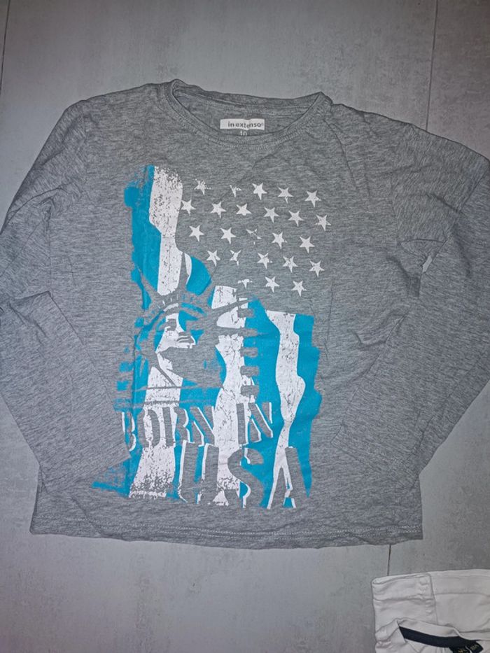 Tee shirt manches longues in extenso 10 ans