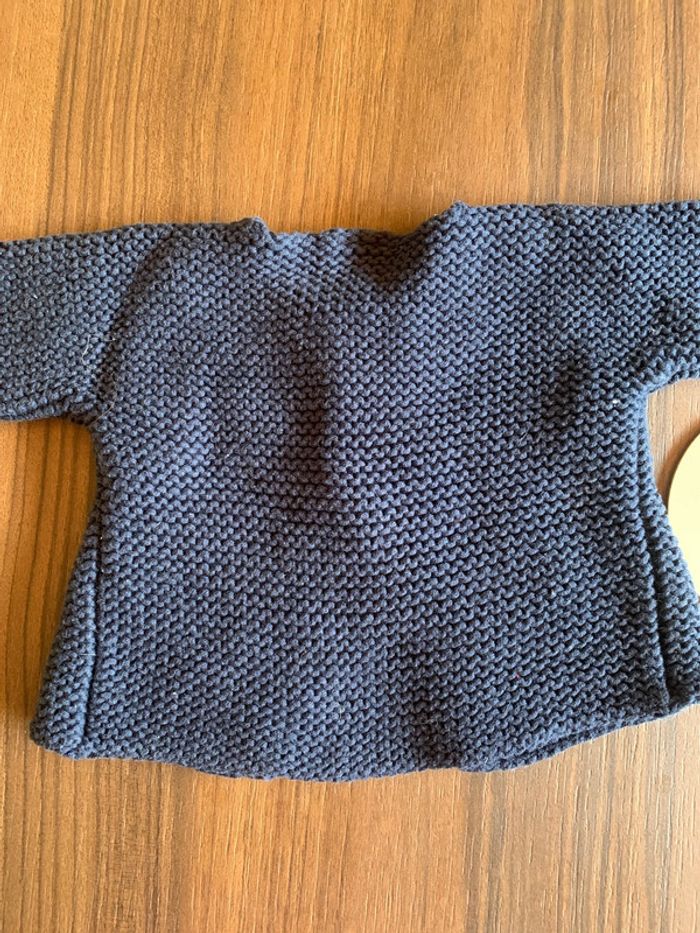 Gilet Metit Bateau bleu maille 6 mois - photo numéro 4