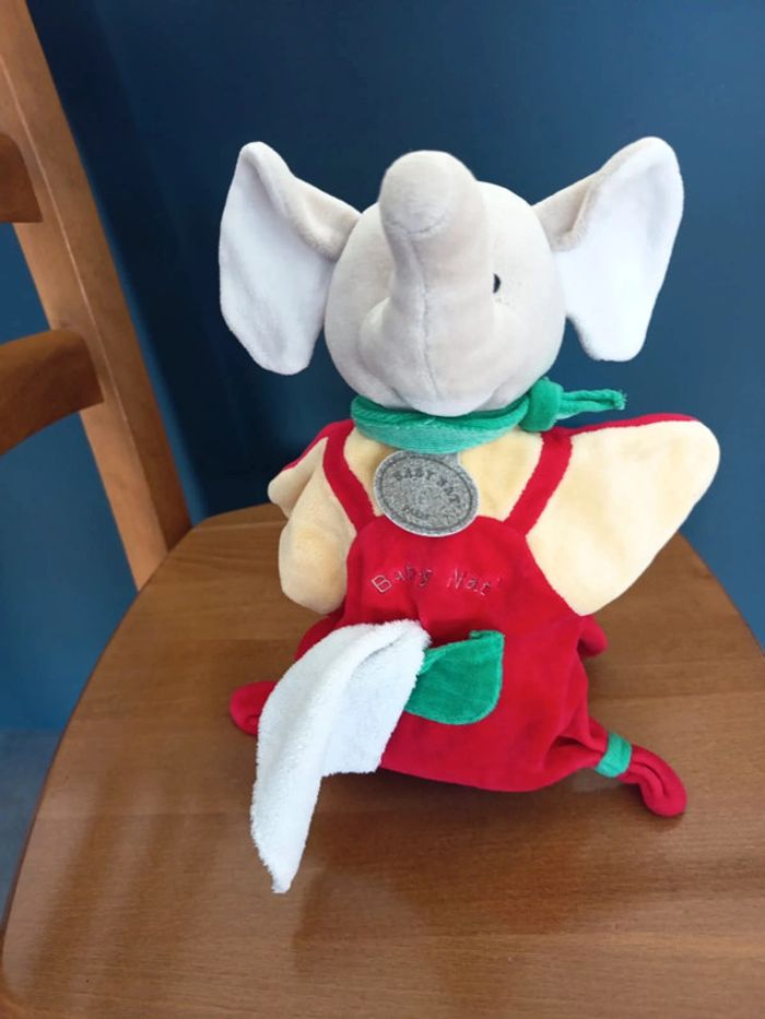 Doudou marionnette éléphant