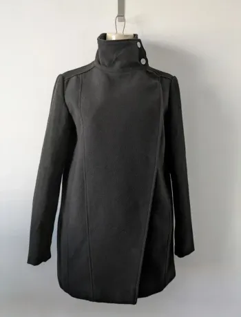Manteau noir demi saison - MNG - taille XS