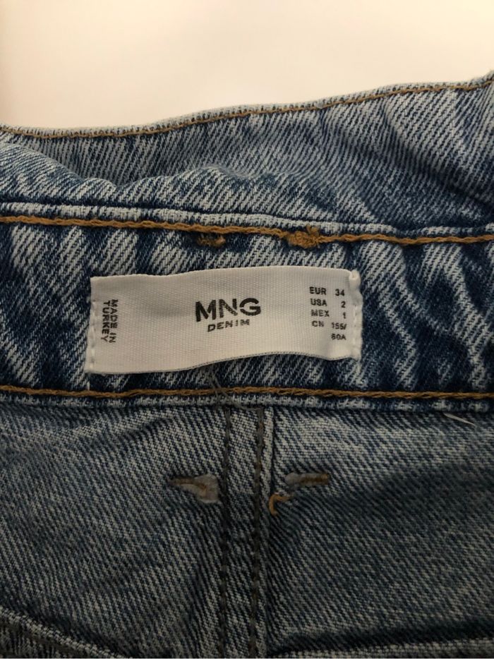 Jeans clair taille haute coupe droite Mango 34 - photo numéro 5