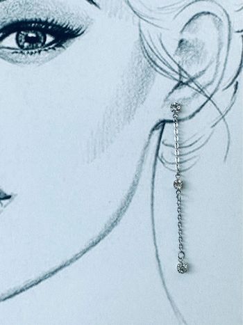 Boucles d’oreilles strass acier inoxydable