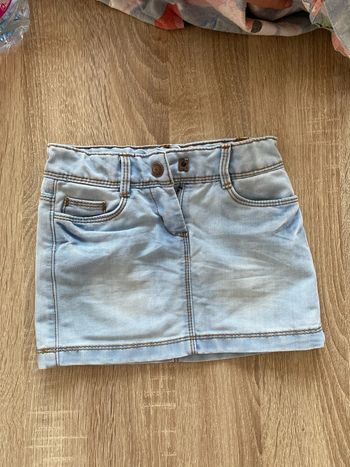 Jupe courte en jean bleu clair tape à l’œil 3 ans