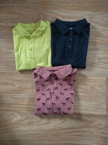 Lot 3 polos manches courtes Kiabi 6 ans