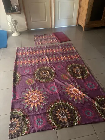 Drap housse hippie violet