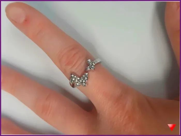 Bague argentée en acier inoxydable