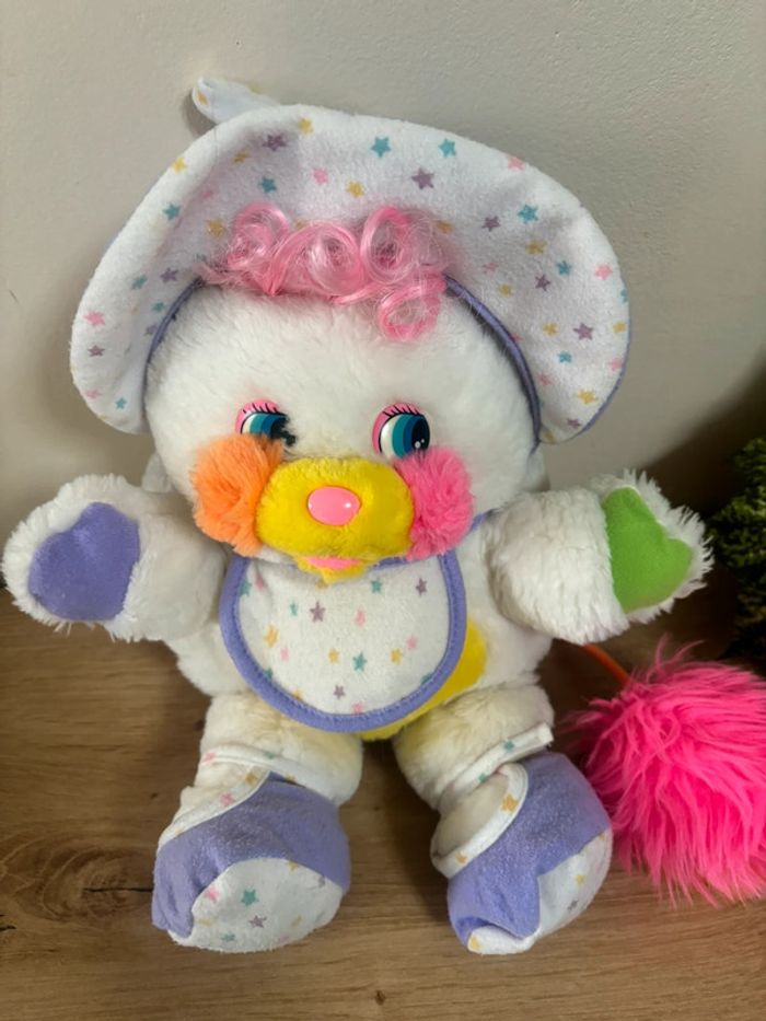 Superbe peluche vintage popples bébé bibsy 1986 - photo numéro 2