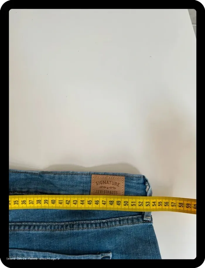 Jean Levi's Signature Femme Mid Rise Skinny Bleu | 22M FR52 | Très Bon État | BP90 - photo numéro 9