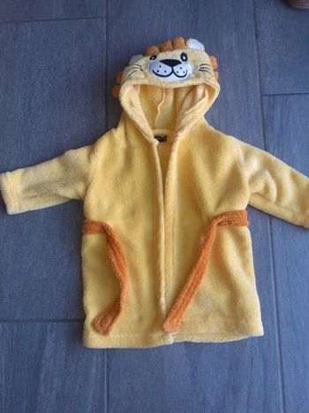 Peignoir lion taille 6/9 mois - Inextenso