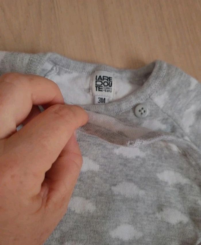 Pull 3 mois motif nuage - photo numéro 2