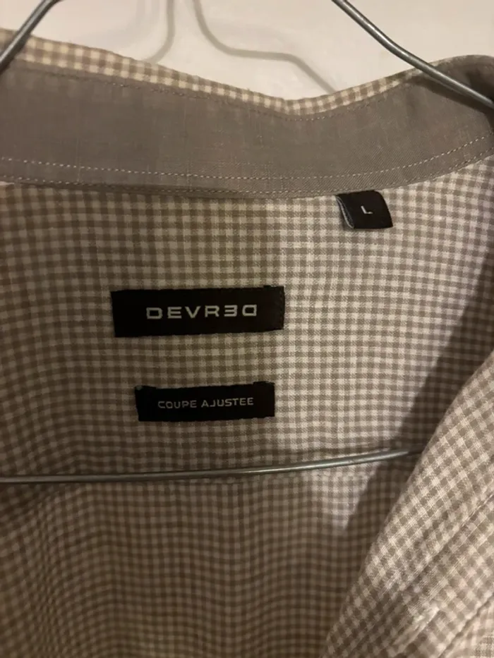 Chemise à carreaux manches courtes Devred taille L - photo numéro 4