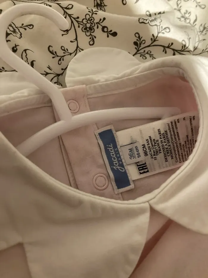 T-shirt col fleurs Jacadi, 3 ans - photo numéro 3