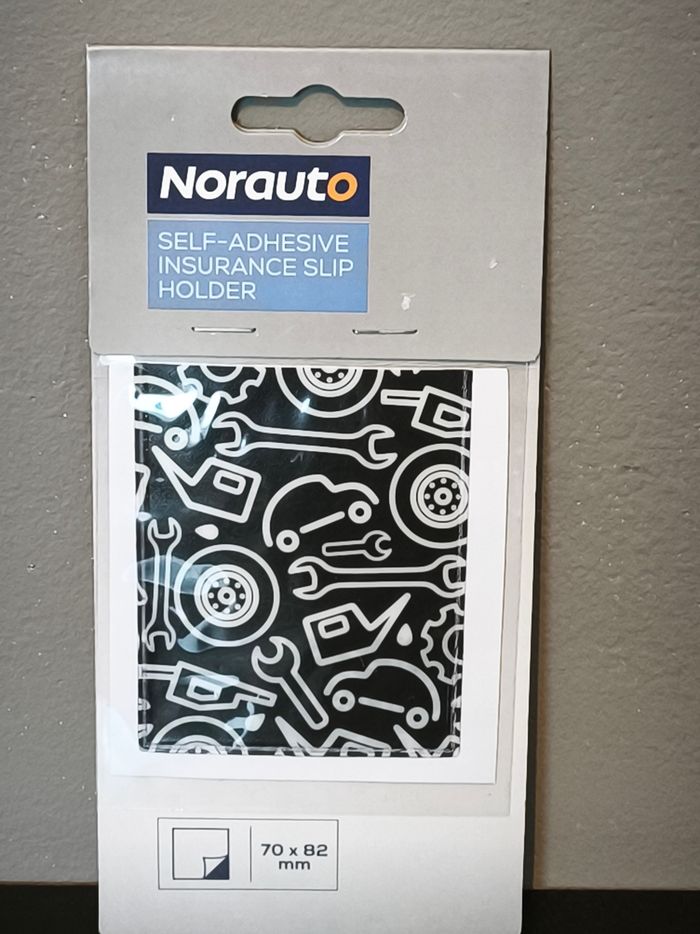 Porte vignette d'assurance adhésif