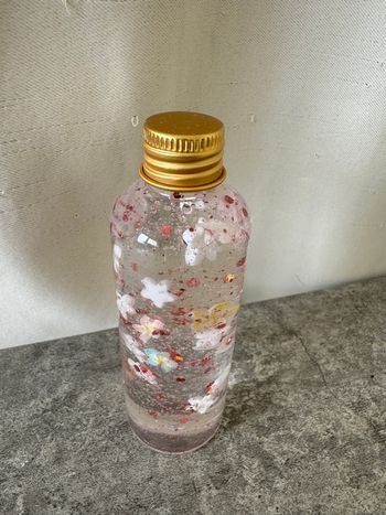 Bouteille sensorielle thème fleur 