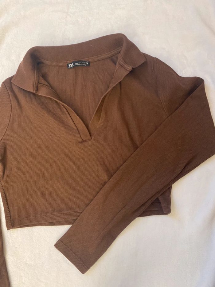 Polo t-shirt zara - photo numéro 3