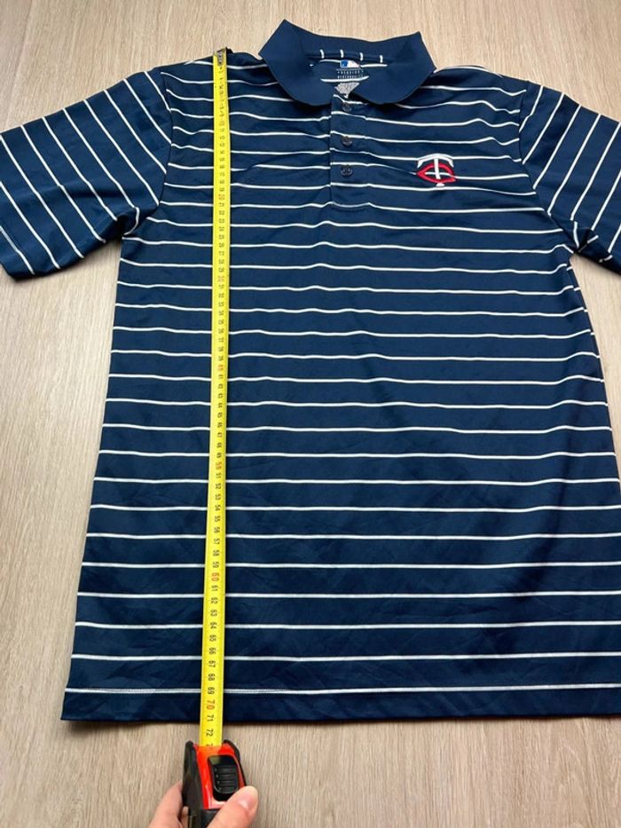 Polo MLB Minnesota Twins Vintage - Rayé Bleu Marine - photo numéro 5