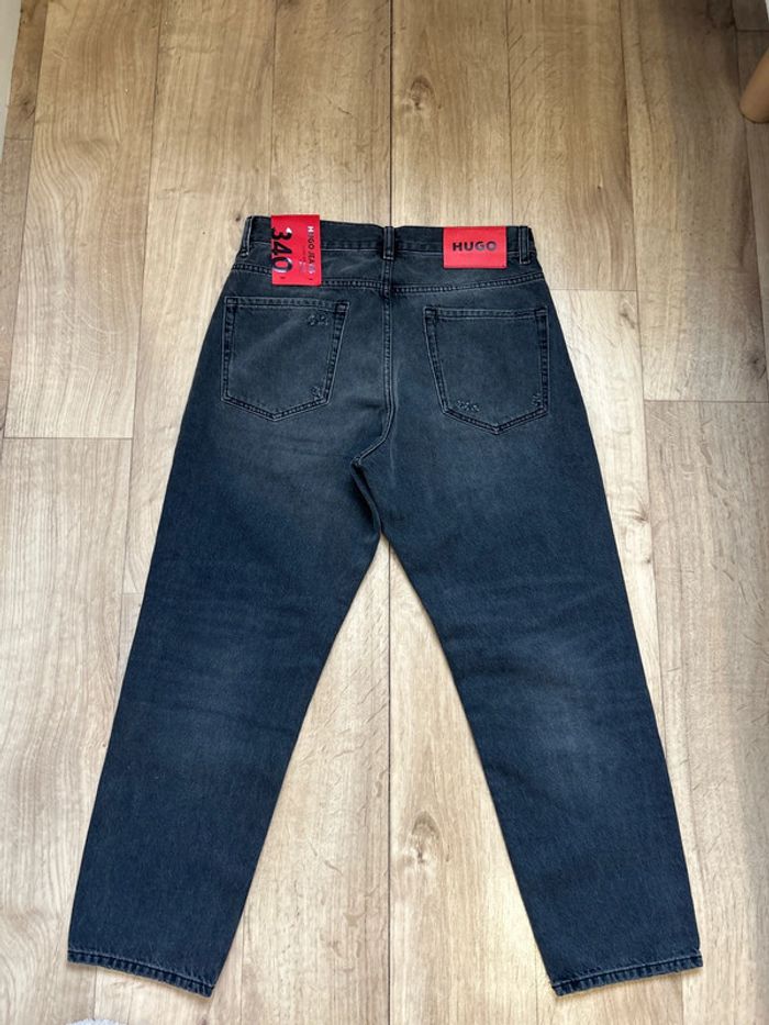 Jeans gris foncé Hugo boss loose tapered fit W30 L32 - photo numéro 4