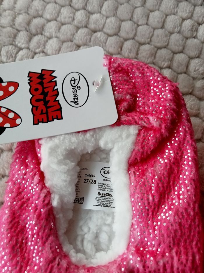 Chaussons minnie anti dérapant