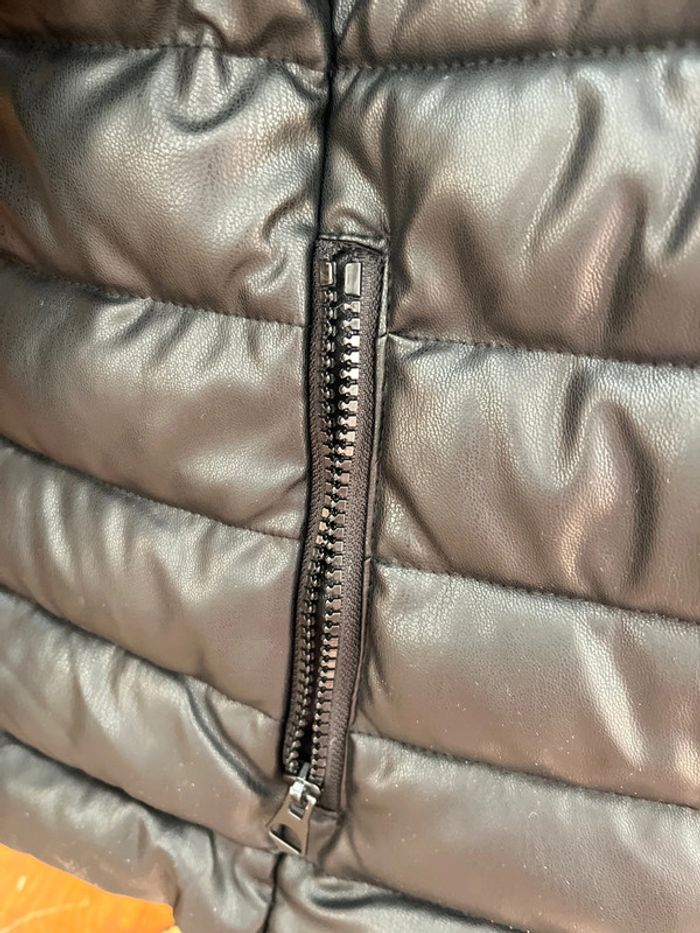 Manteau doudoune simili cuir S Jennyfer - photo numéro 5