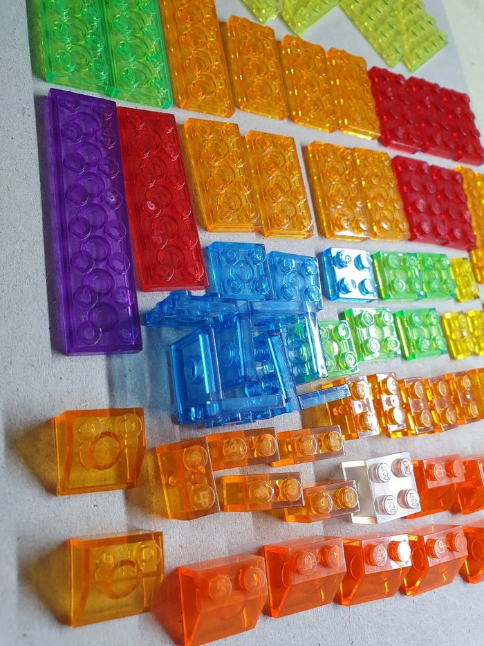 Lot de pièces de construction transparentes - photo numéro 3