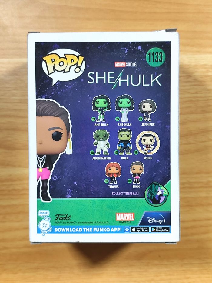Lot Funko Pop She-Hulk #1126 Titania #1132 Nikki #1133 (She-Hulk) - photo numéro 10