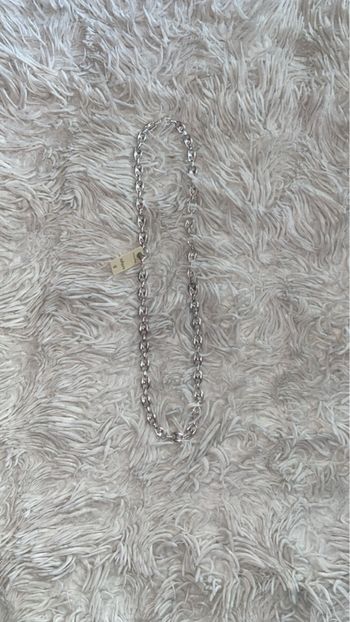 Collier grains de café plaqué argent 