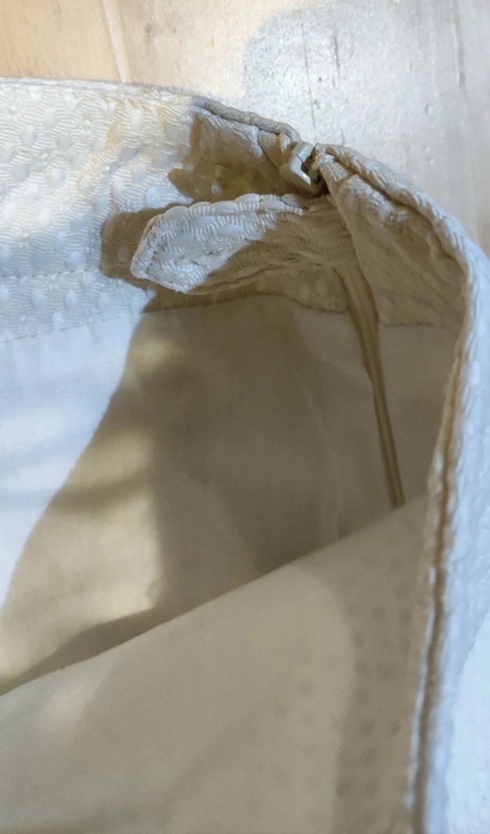 Jupe crème style broderie Camaïeu - photo numéro 4