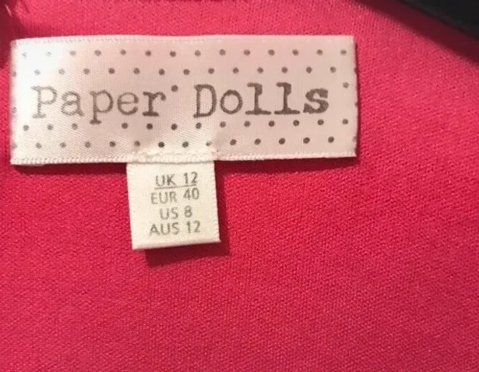Robe été paper rolls sans manches rose fuchsia taille 40 - photo numéro 3