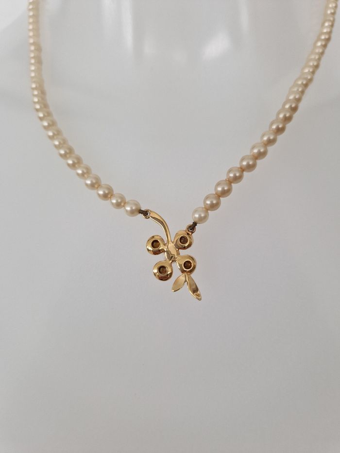 Collier vintage perles et son motif - photo numéro 6