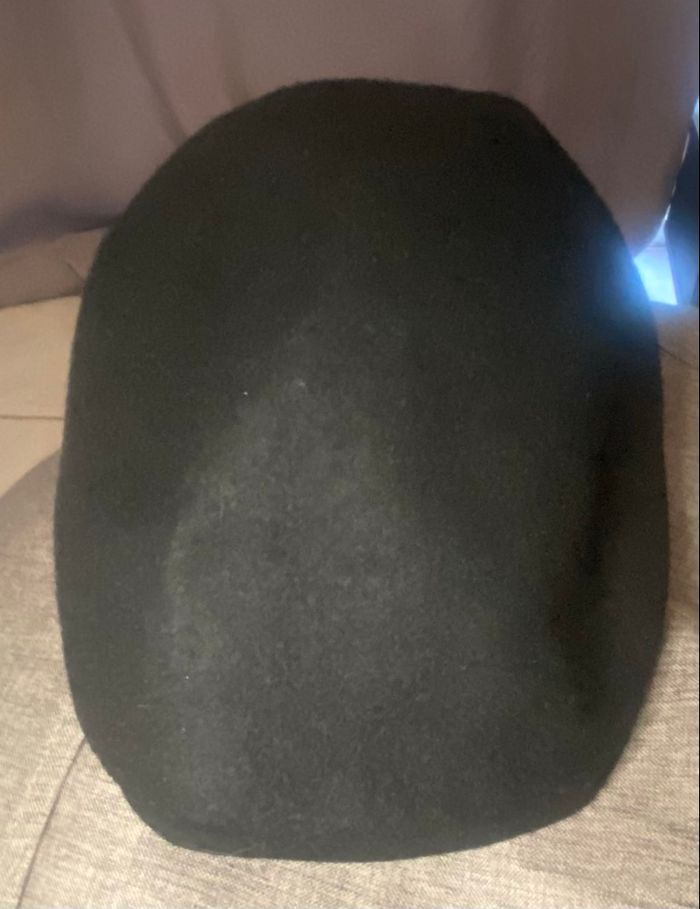 Casquette/béret vintage noir - photo numéro 2